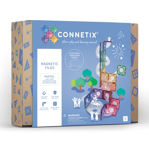 Connetix 80 piece pastel ball run expansion pack