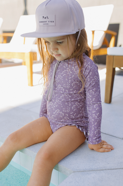 waterproof snapback hat lilac