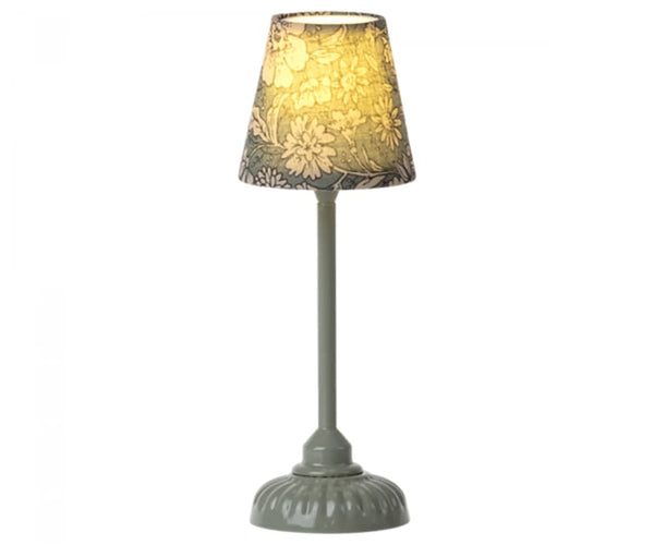 maileg vintage floor lamp - small, dark mint