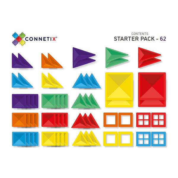Connetix 62 piece starter pack