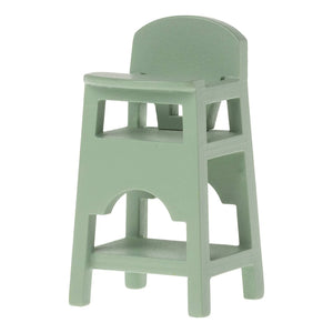 maileg high chair for mice mint