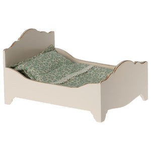maileg wooden mouse bed white