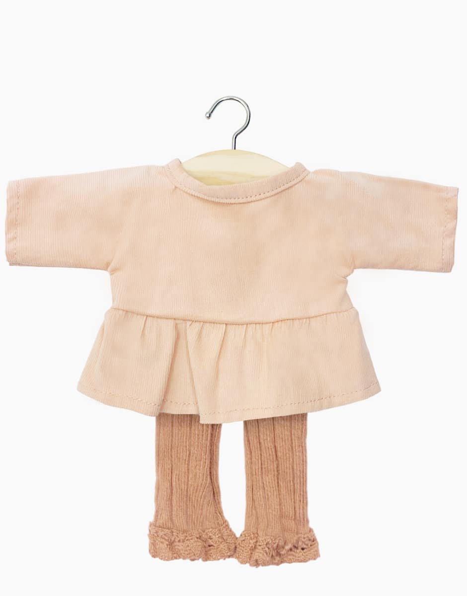 Minikane Ophelia doll clothing set in pale pink