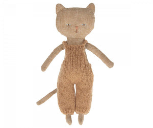maileg chatton kitten wearing knitwear ginger