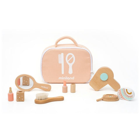 wooden beauty toy set by Miniland Educational