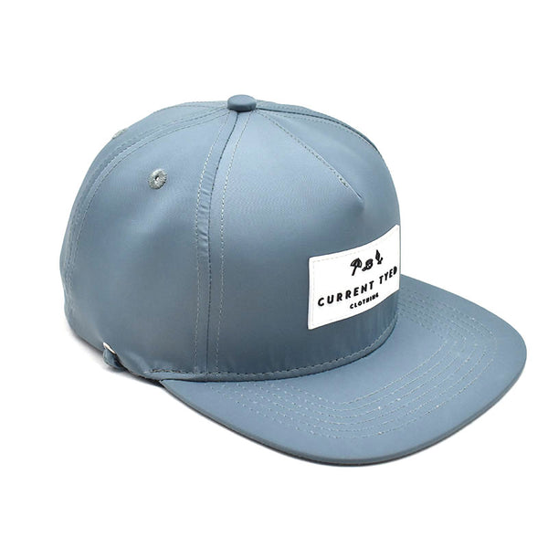 waterproof snapback hat slate blue