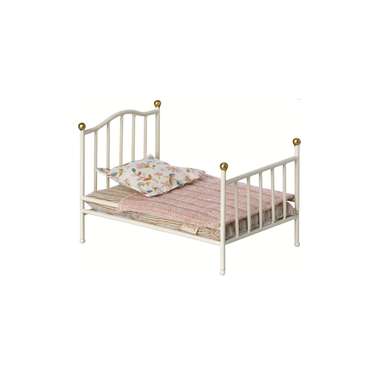 maileg vintage bed for mouse, off white