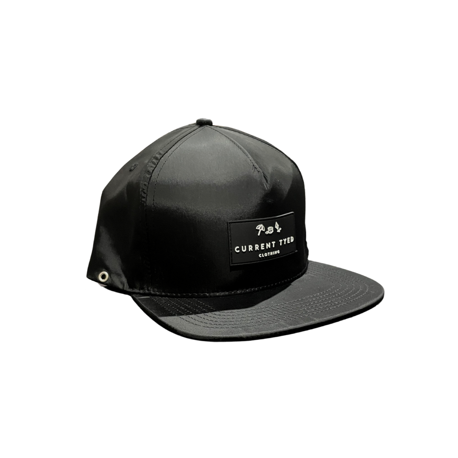 waterproof snapback hat black