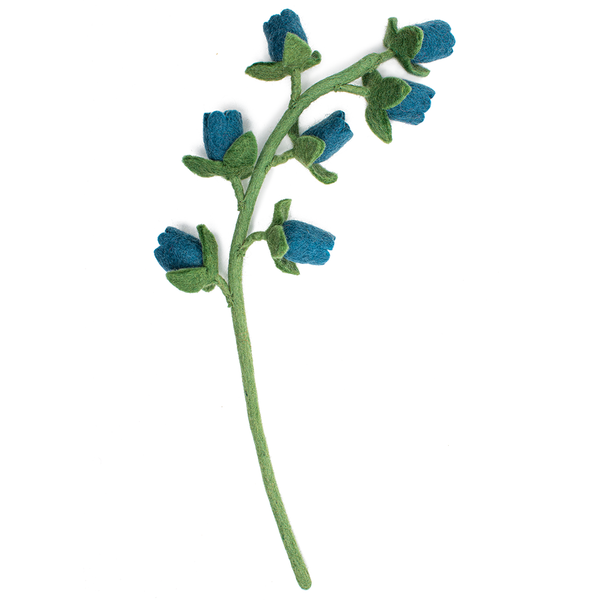 blue bellflower wool flower from Nepal
