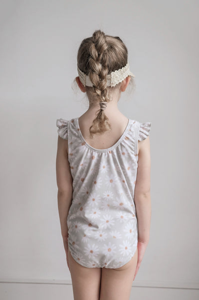 "emma" daisy print children's upf50+ ruffle tank swimsuit