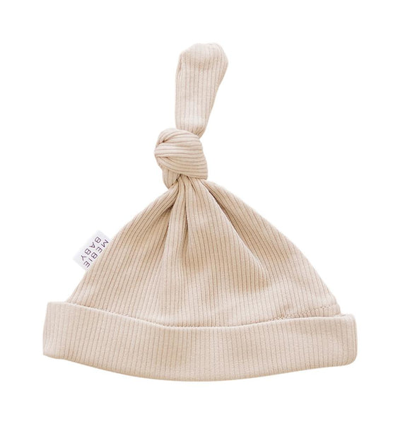 NEW organic ribbed newborn hat by mebie baby - 5 COLOURS