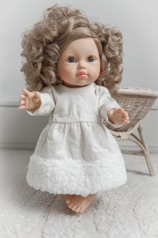 Minikane Limited edition fur trim Holiday dress for 32/34/38 cm doll