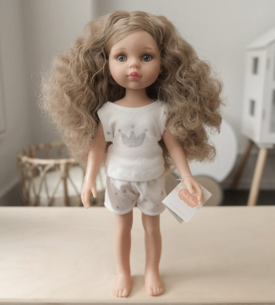 Paola Reina las amigas Carla Curly Hair doll pyjama 32 cm