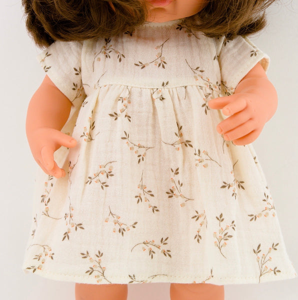capsule muslin doll dress for 38/34/32 cm doll