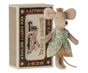 maileg princess little sister mouse in matchbox