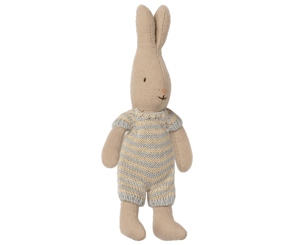 maileg micro rabbit in knitted romper