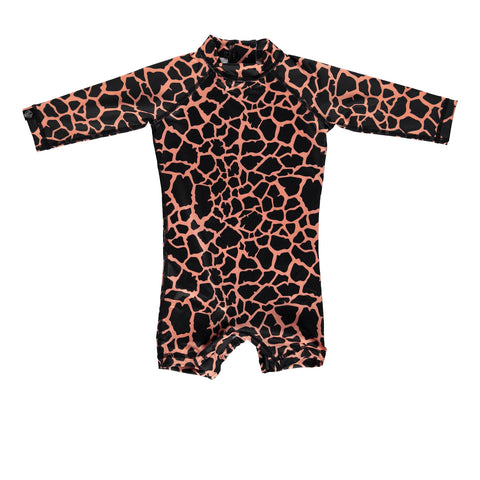 beach & bandits spotted moray upf 50+ infant swimsuit